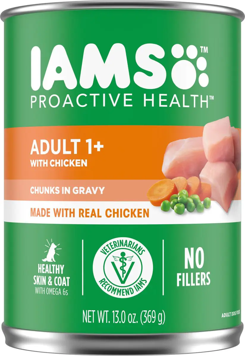 Iams Chicken & Rice in Gravy Canned Dog Food
