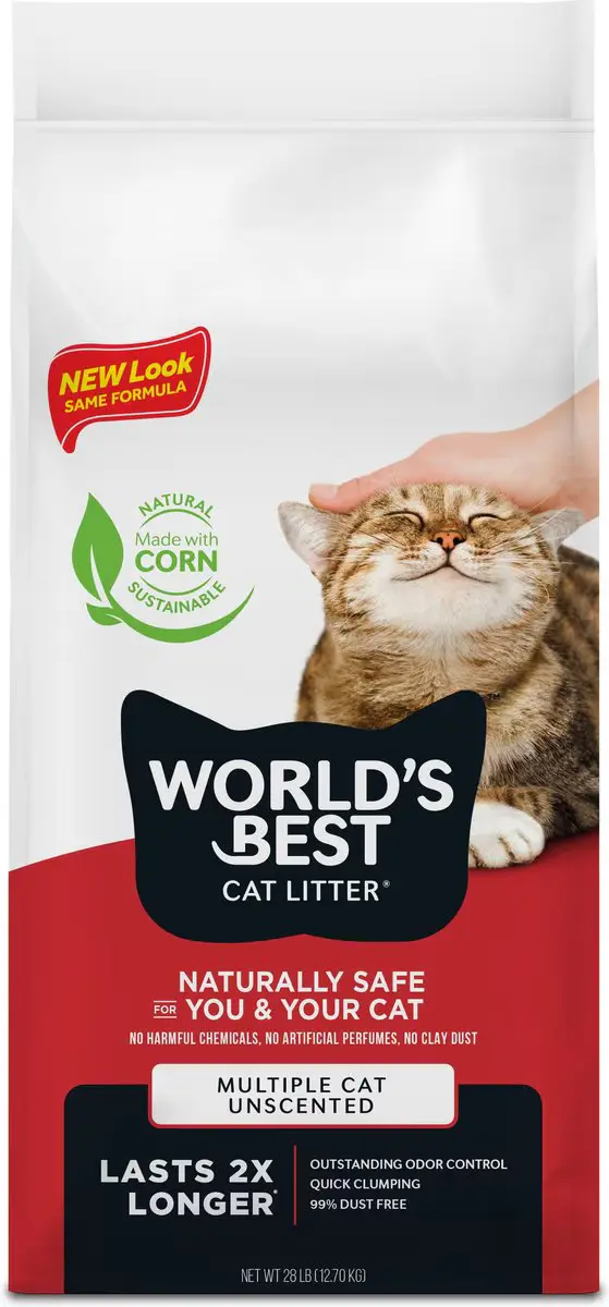 World's Best Multi Cat Clumping Corn Cat Litter